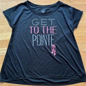 Girls Pointe Ballet Champion brand athletic shirt
